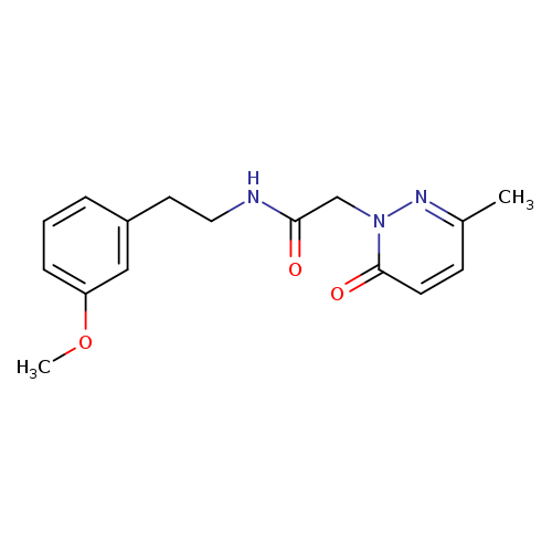N-[2-(3-methoxyphenyl)ethyl]-2-(3-methyl-6-oxo-1,6-dihydropyridazin-1-yl)acetamide