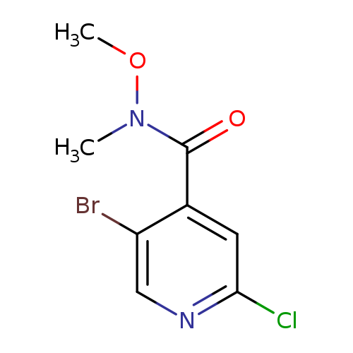 5-Bromo-2-chloro-N-methoxy-N-methylisonicotinamide