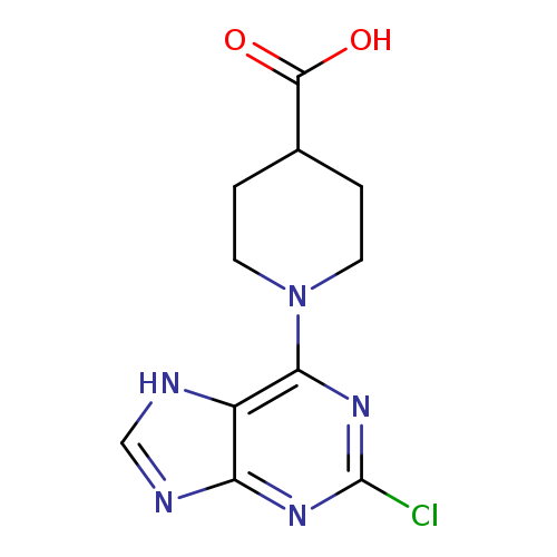 1-(2-chloro-9H-purin-6-yl)piperidine-4-carboxylic acid