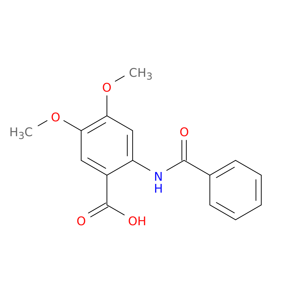 2-(Benzoylamino)-4,5-dimethoxybenzoic acid