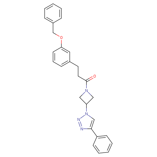 3-[3-(benzyloxy)phenyl]-1-[3-(4-phenyl-1H-1,2,3-triazol-1-yl)azetidin-1-yl]propan-1-one