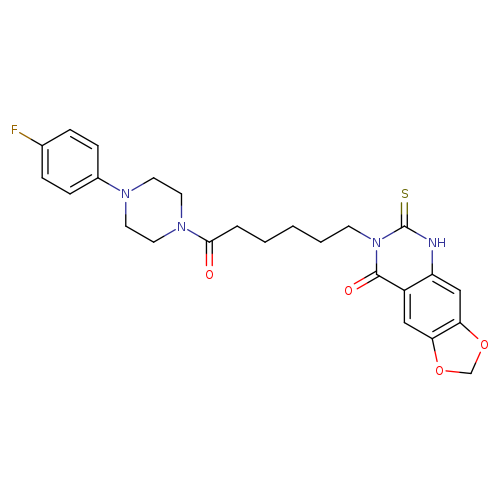 7-{6-[4-(4-fluorophenyl)piperazin-1-yl]-6-oxohexyl}-6-sulfanylidene-2H,5H,6H,7H,8H-[1,3]dioxolo[4,5-g]quinazolin-8-one
