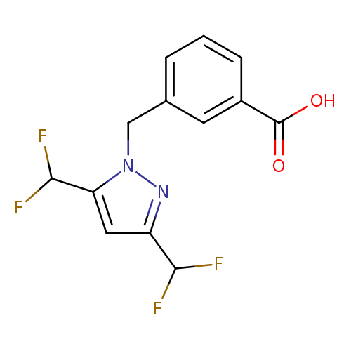 3-{[3,5-bis(difluoromethyl)-1H-pyrazol-1-yl]methyl}benzoic acid