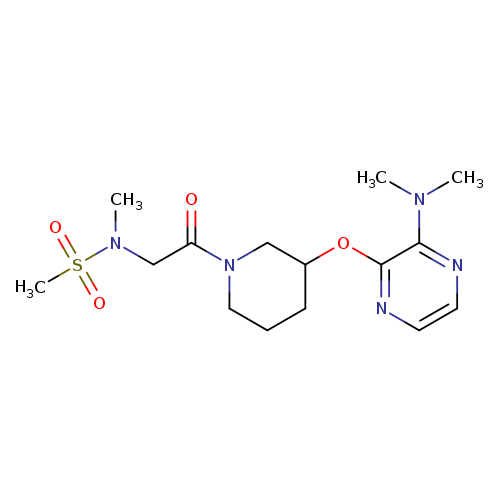 N-[2-(3-{[3-(dimethylamino)pyrazin-2-yl]oxy}piperidin-1-yl)-2-oxoethyl]-N-methylmethanesulfonamide