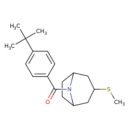 8-(4-tert-butylbenzoyl)-3-(methylsulfanyl)-8-azabicyclo[3.2.1]octane