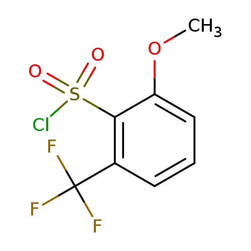 2-methoxy-6-(trifluoromethyl)benzene-1-sulfonylchloride