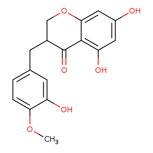 2,3-Dihydro-5,7-dihydroxy-3-[(3-hydroxy-4-methoxyphenyl)methyl]-4H-1-benzopyran-4-one
