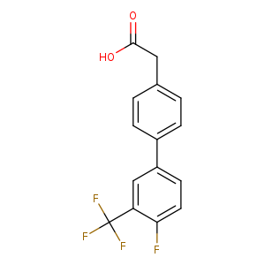 {4-[4-Fluoro-3-(trifluoromethyl)phenyl]phenyl}acetic acid