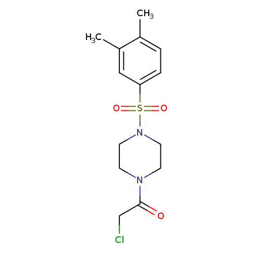 2-chloro-1-[4-(3,4-dimethylbenzenesulfonyl)piperazin-1-yl]ethan-1-one