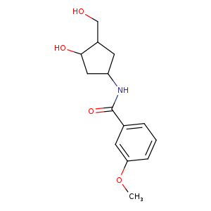 N-[3-hydroxy-4-(hydroxymethyl)cyclopentyl]-3-methoxybenzamide