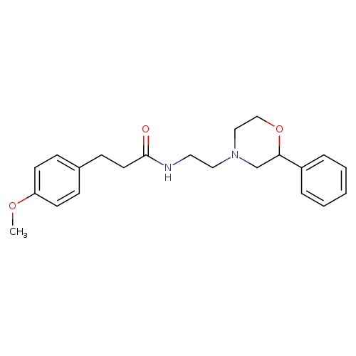 3-(4-methoxyphenyl)-N-[2-(2-phenylmorpholin-4-yl)ethyl]propanamide