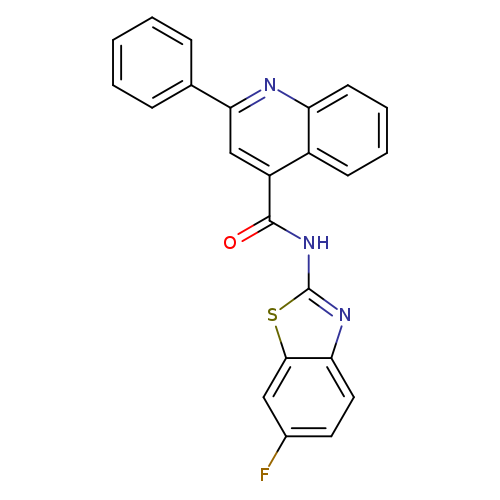 N-(6-fluoro-1,3-benzothiazol-2-yl)-2-phenylquinoline-4-carboxamide