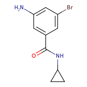 3-Amino-5-bromo-N-cyclopropylbenzamide