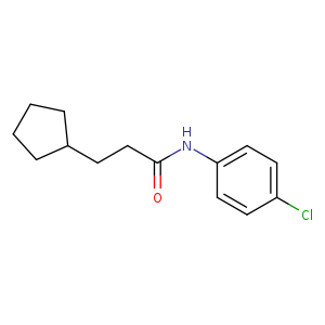 Cyclopentanepropanamide, N-(4-chlorophenyl)-