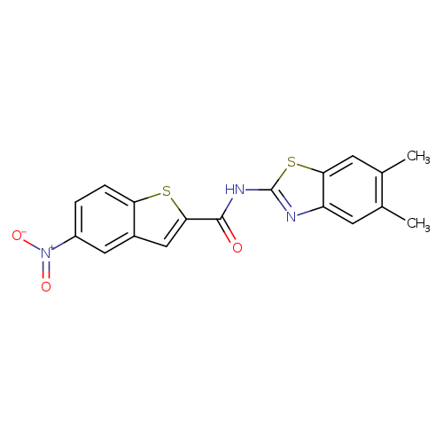 N-(5,6-dimethyl-1,3-benzothiazol-2-yl)-5-nitro-1-benzothiophene-2-carboxamide