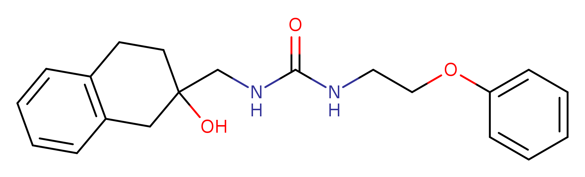3-[(2-hydroxy-1,2,3,4-tetrahydronaphthalen-2-yl)methyl]-1-(2-phenoxyethyl)urea