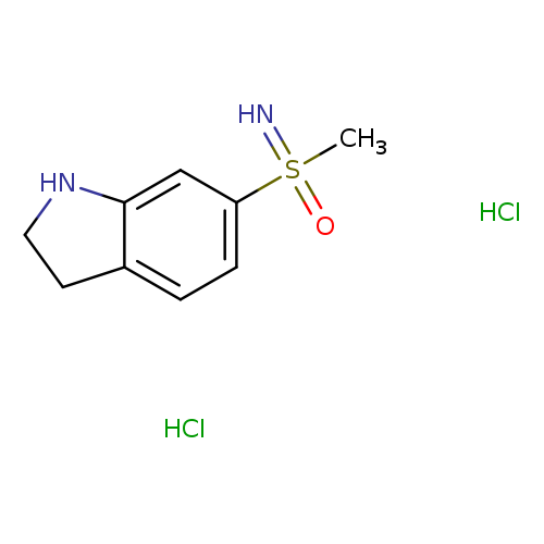 (2,3-dihydro-1H-indol-6-yl)(imino)methyl-lambda6-sulfanone dihydrochloride