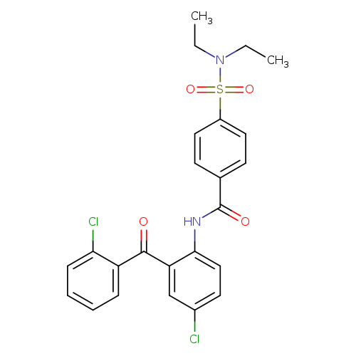 N-[4-chloro-2-(2-chlorobenzoyl)phenyl]-4-(diethylsulfamoyl)benzamide