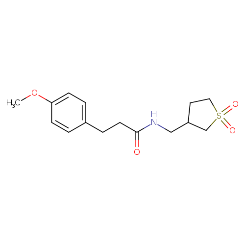 N-[(1,1-dioxo-1lambda6-thiolan-3-yl)methyl]-3-(4-methoxyphenyl)propanamide