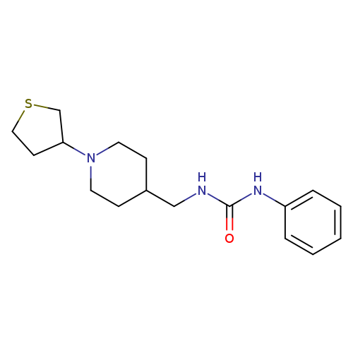 1-phenyl-3-{[1-(thiolan-3-yl)piperidin-4-yl]methyl}urea