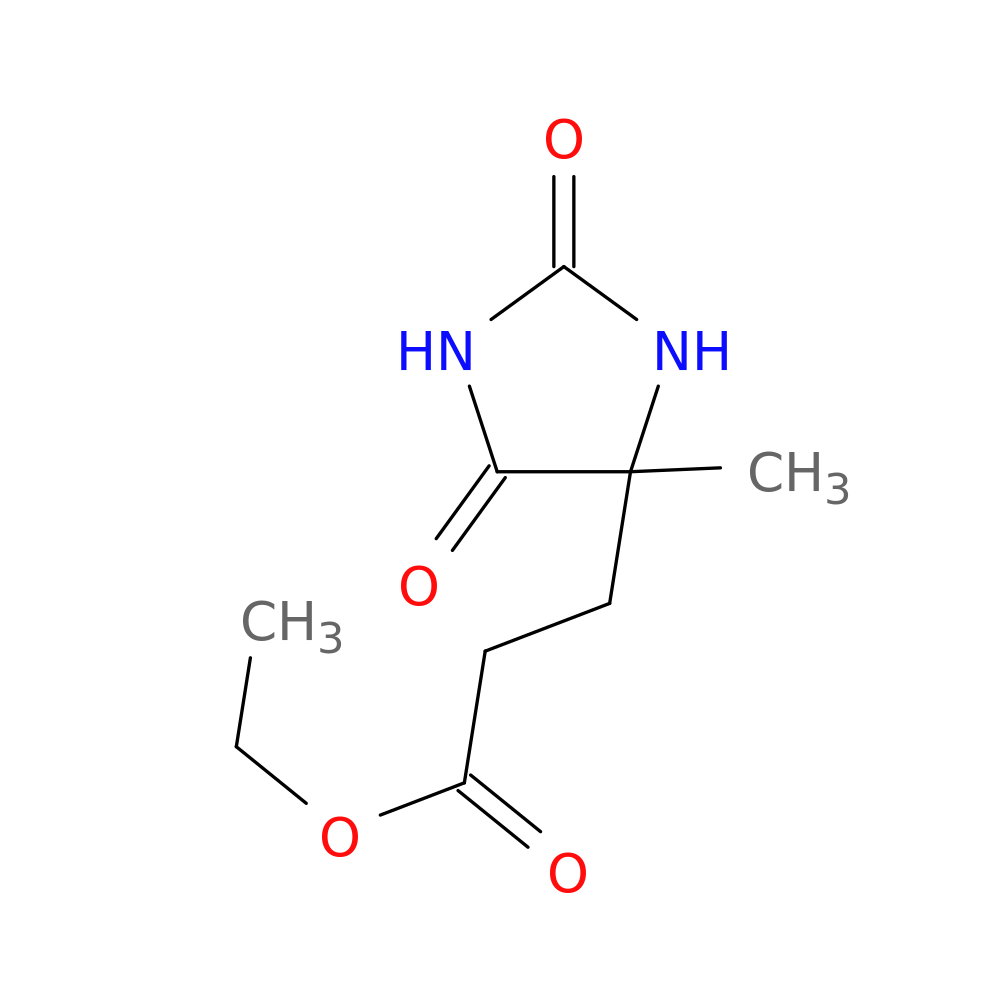 Ethyl 3-(4-Methyl-2,5-dioxo-4-imidazolidinyl)propanoate