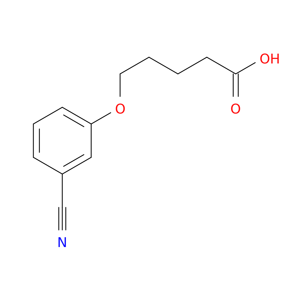 5-(3-cyanophenoxy)pentanoic acid