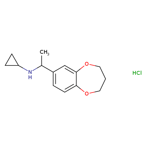 N-[1-(3,4-dihydro-2H-1,5-benzodioxepin-7-yl)ethyl]cyclopropanamine hydrochloride