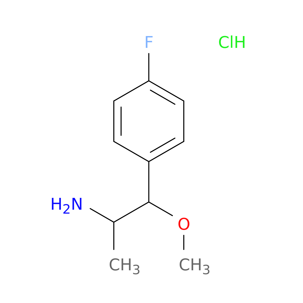 1-(4-fluorophenyl)-1-methoxypropan-2-amine hydrochloride
