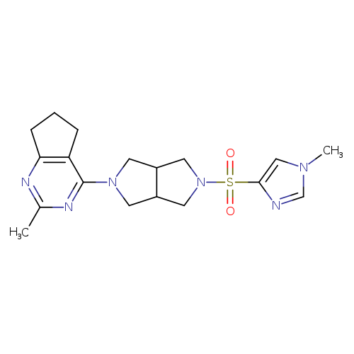 1-methyl-4-[(5-{2-methyl-5H,6H,7H-cyclopenta[d]pyrimidin-4-yl}-octahydropyrrolo[3,4-c]pyrrol-2-yl)sulfonyl]-1H-imidazole
