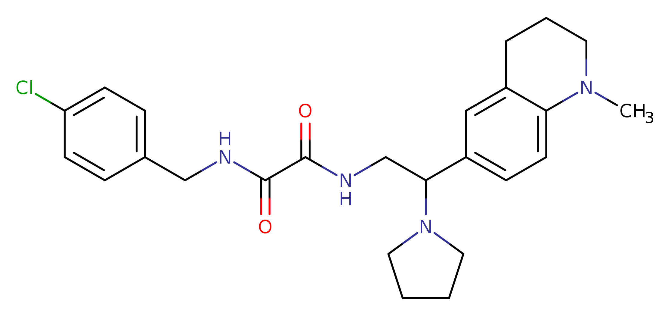 N'-[(4-chlorophenyl)methyl]-N-[2-(1-methyl-1,2,3,4-tetrahydroquinolin-6-yl)-2-(pyrrolidin-1-yl)ethyl]ethanediamide