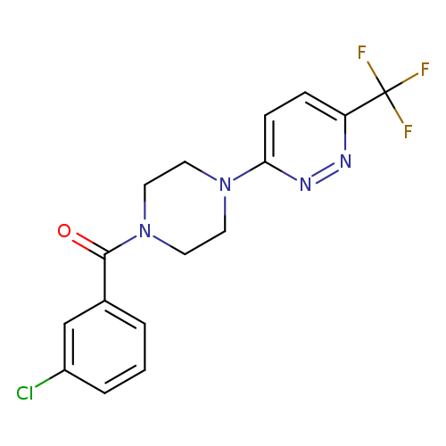 3-[4-(3-chlorobenzoyl)piperazin-1-yl]-6-(trifluoromethyl)pyridazine