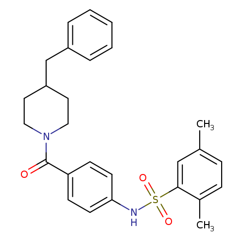N-[4-(4-benzylpiperidine-1-carbonyl)phenyl]-2,5-dimethylbenzene-1-sulfonamide