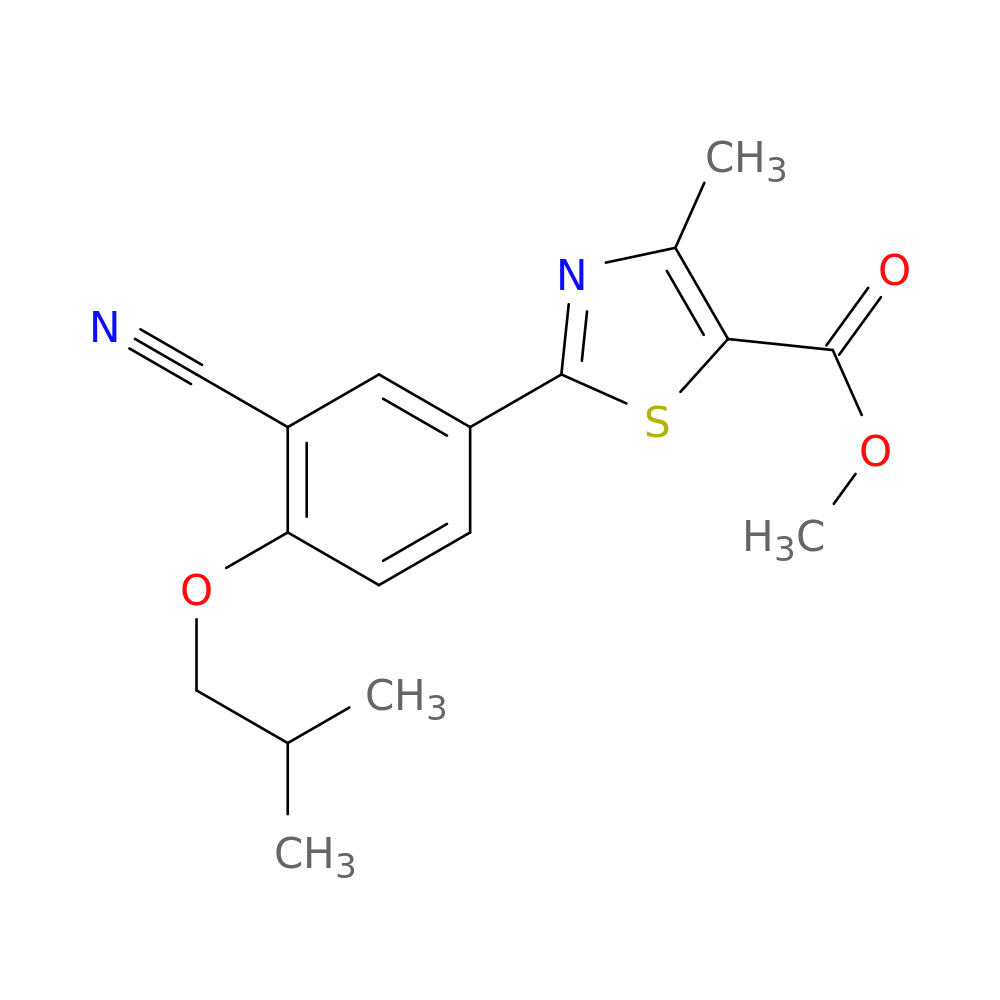 Methyl 2-(3-cyano-4-isobutoxyphenyl)-4-methylthiazole-5-carboxylate