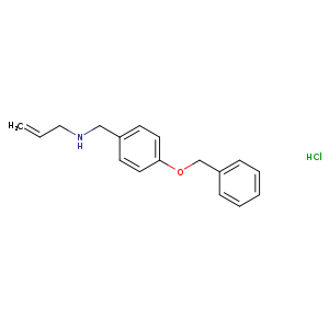 {[4-(benzyloxy)phenyl]methyl}(prop-2-en-1-yl)amine hydrochloride