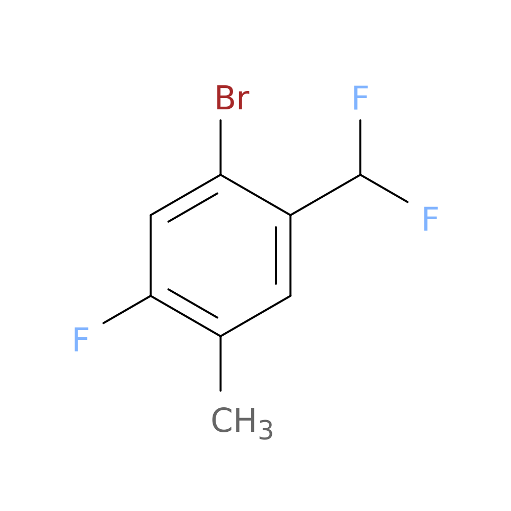 1-bromo-2-(difluoromethyl)-5-fluoro-4-methylbenzene