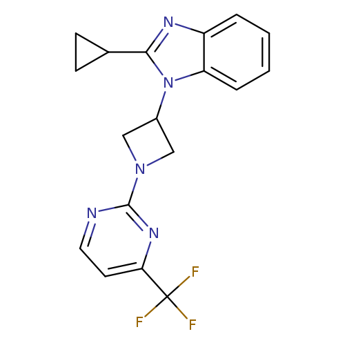 2-cyclopropyl-1-{1-[4-(trifluoromethyl)pyrimidin-2-yl]azetidin-3-yl}-1H-1,3-benzodiazole