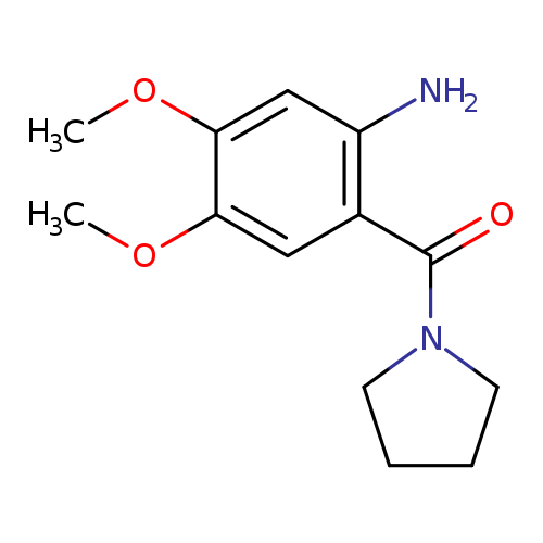 4,5-dimethoxy-2-(pyrrolidine-1-carbonyl)aniline