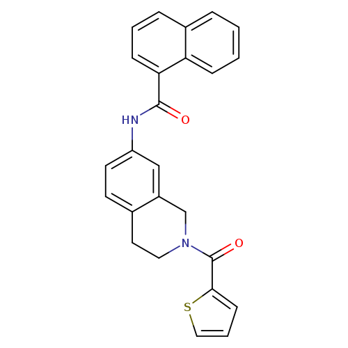 N-[2-(thiophene-2-carbonyl)-1,2,3,4-tetrahydroisoquinolin-7-yl]naphthalene-1-carboxamide