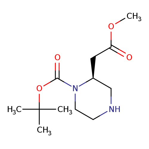 2-Piperazineacetic acid, 1-[(1,1-dimethylethoxy)carbonyl]-, methyl ester, (2S)-