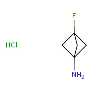 Bicyclo[1.1.1]pentan-1-amine, 3-fluoro-, hydrochloride (1:1)