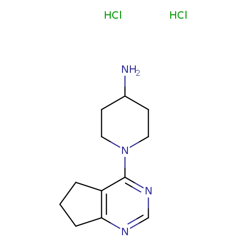 1-{5H,6H,7H-cyclopenta[d]pyrimidin-4-yl}piperidin-4-amine dihydrochloride