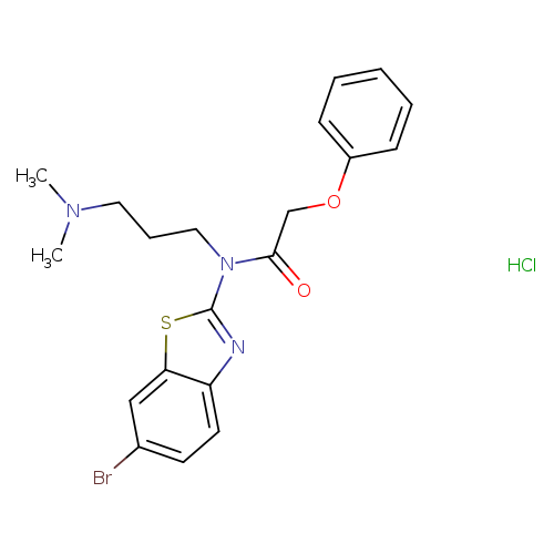 N-(6-bromo-1,3-benzothiazol-2-yl)-N-[3-(dimethylamino)propyl]-2-phenoxyacetamide hydrochloride
