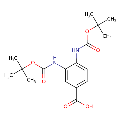 Benzoic acid, 3,4-bis[[(1,1-dimethylethoxy)carbonyl]amino]-