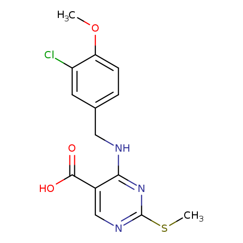 4-((3-Chloro-4-methoxybenzyl)amino)-2-(methylthio)pyrimidine-5-carboxylic acid