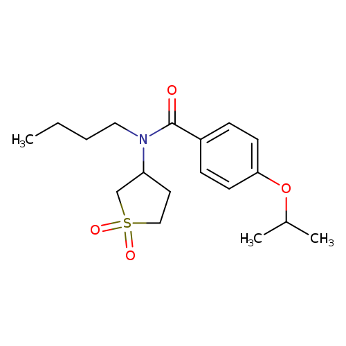 N-butyl-N-(1,1-dioxo-1lambda6-thiolan-3-yl)-4-(propan-2-yloxy)benzamide