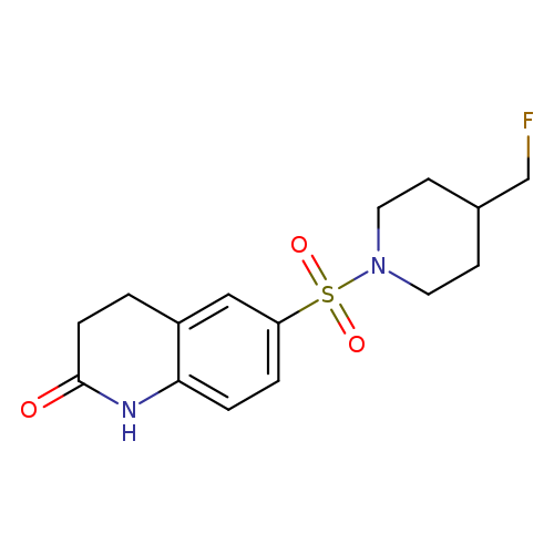 6-{[4-(fluoromethyl)piperidin-1-yl]sulfonyl}-1,2,3,4-tetrahydroquinolin-2-one