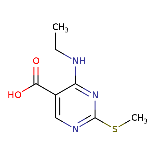4-(Ethylamino)-2-(methylthio)-5-Pyrimidinecarboxylic acid