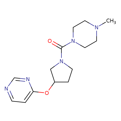 4-{[1-(4-methylpiperazine-1-carbonyl)pyrrolidin-3-yl]oxy}pyrimidine