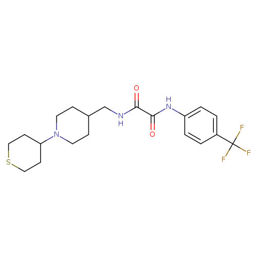 N-{[1-(thian-4-yl)piperidin-4-yl]methyl}-N'-[4-(trifluoromethyl)phenyl]ethanediamide