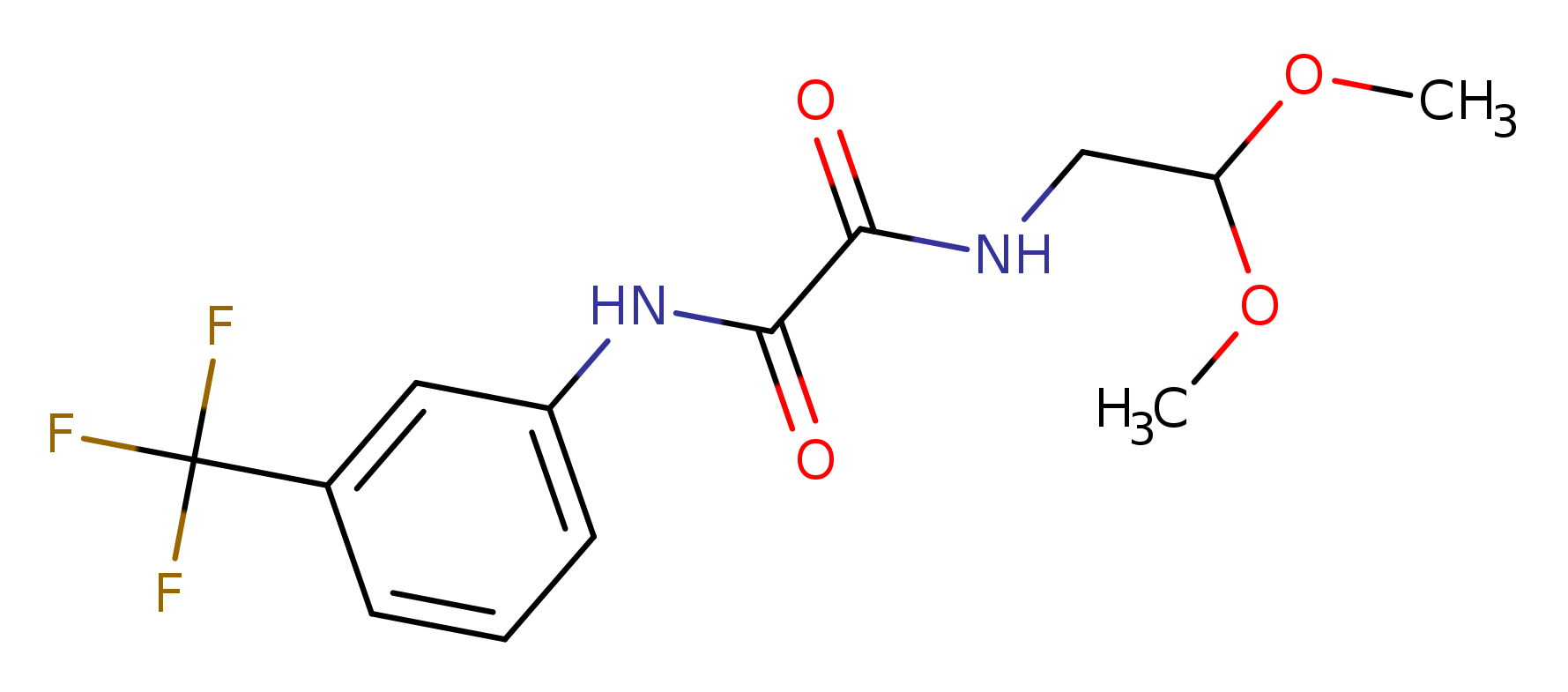 N~1~-(2,2-dimethoxyethyl)-N~2~-[3-(trifluoromethyl)phenyl]ethanediamide